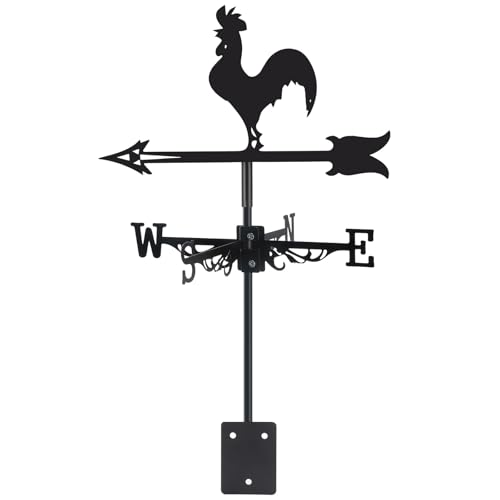 Rooster Metal Weather Vane for Outdoor Use