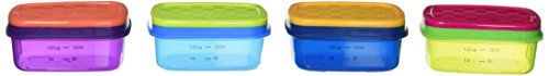 Fit & Fresh Leak-Proof 1/2 Cup Containers (Set of 4), Multicolor