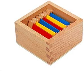 Adena Montessori Tabletas de color (1 caja) Materiales de reconocimiento de color y juguetes de clasificación Juguetes para el desarrollo cognitivo