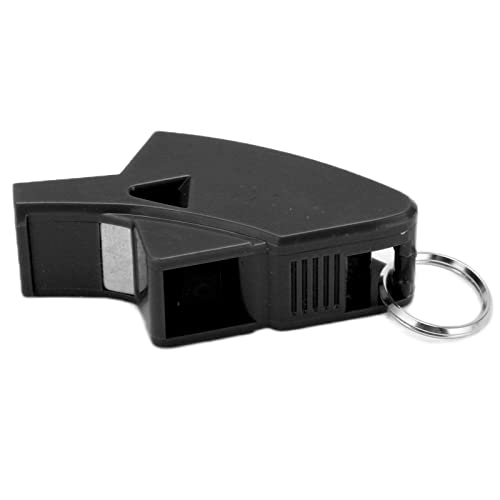 Silbato para árbitro Gonetre durable y portátil negro miniatura 3