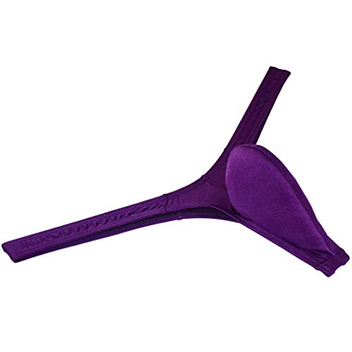 Sexy Men's Shiny Ice Silk Bikini Thong Underwear Male Bulge Pouch T-Back Soft Slim Front G-String Tangas3