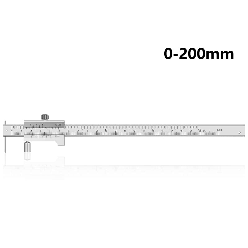 Calibrador Vernier para Marcado 0-200mm Acero Inoxidable miniatura 2