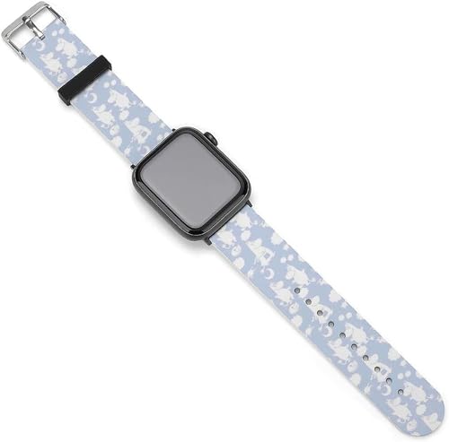 ムーミン Apple Watch アップルウォッチ バンド 交換バンド シリコーン 38mm 40mm 42mm 44mm iWatch Series 6 5 4 3 2 1 に適応ベルト アップルウォッチ 柔軟 アニメキャラクター 柔らかい 耐衝撃 防汗