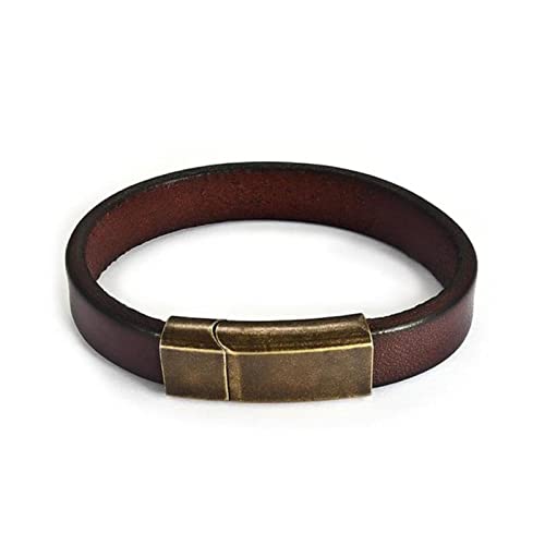 Bracelet en cuir tressé haut de gamme CXYWBD pour homme au style punk chic