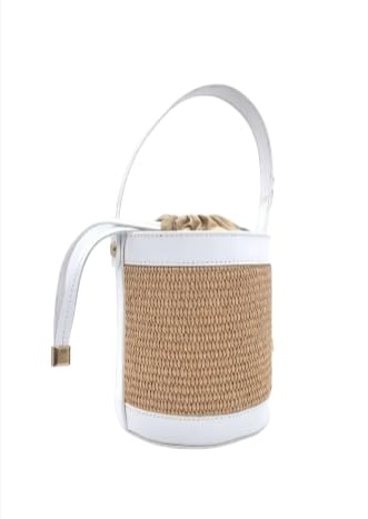 Sac à main en cuir et rafia GHANA SMALL pour vos sorties d'été