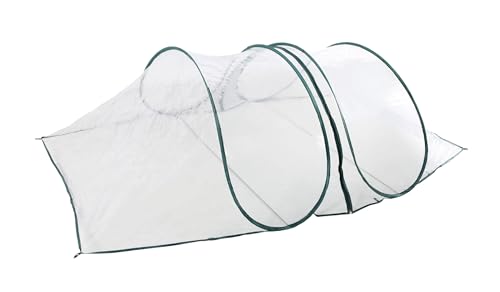 Spetebo Pop-Up Folien Frühbeet - 250 x 110 cm - Anzucht Treibhaustunnel - Gewächshaus Beetabdeckung Treibhaus Abdeckung für Gemüsebeet Pflanzen Winterschutz