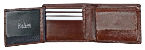 Image of BROWN BEAR Classic Heritage Genuine Leather Wallet for Man | Purse for Men Wallet (Brown)