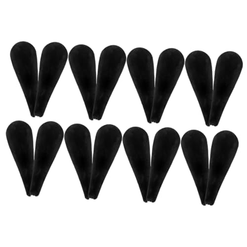 Levemolo 16pcs Hanger Shoulder Rest Clothes Rack Hangers Clothing Shoulder Hanger Forms Clothes Hanger Shoulder Forms Clothes Hanger Shoulder Pads Suit Hanger Shoulder Forms Black Flocking