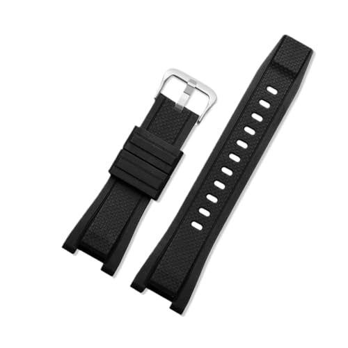 �V���J�Q���S���o���h�ɓK������Casio GST210 GST-W110/S130/B100/S100G/S110/410(Black Silver Buckle)