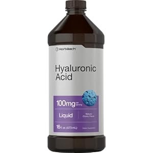 Liquid Hyaluronic Acid Supplement | 100 mg | 16 oz | Cherry Flavor | Non-GMO and Gluten Free Formula | by Horbaach