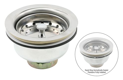 Colador para fregadero de cocina acero inoxidable miniatura 3