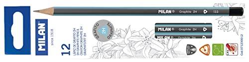 MILAN Caja 12 lápices de grafito 2H triangulares, 71230012