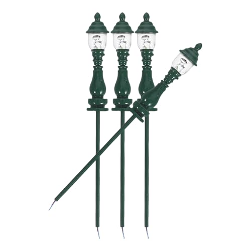 iplusmile 4 Piezas Modelo de Lámpara de Jardín Miniatura Lámparas de Calle para Maqueta Decoración para Accesorios para Casas de Juguete y Mini Jardines
