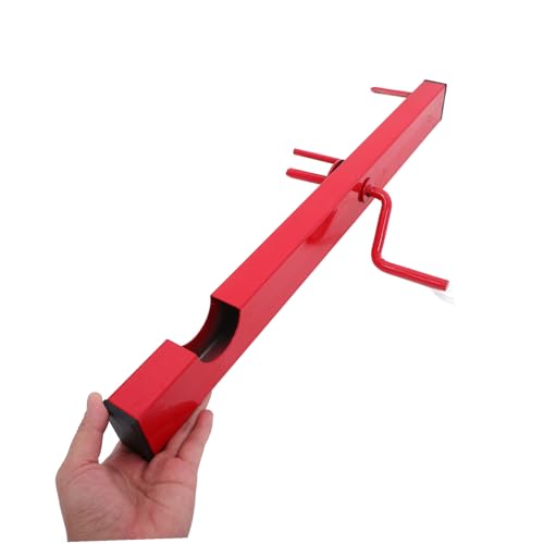 Enrollador de correa manual de acero rojo para camión portátil y seguro 5