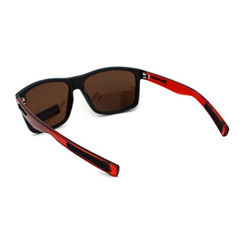 Xloop Polarized Mens Rectangular Sport Horn Rim Plastic Sunglasses4