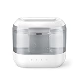 Dreo Top Fill 4L Humidifiers for Bedroom, 36H Runtime, 28 dB Quiet Cool Mist Supersized Air Humidifier for Large Room, Plants, Baby Nursery, Indoor, Night Light, Easy to Clean & Fill, Gray