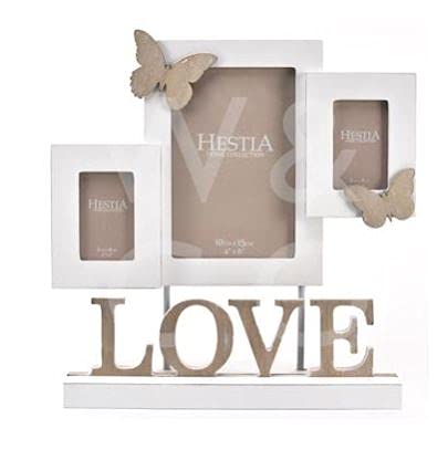Widdop And Co. Hestia 3 Aperture Love Butterfly Frame Green