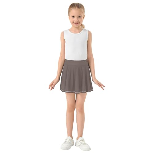 linqin Tennis Skirt for Girls with Shorts Flowy Girl Skort Kids Pleated Skort with Pockets3
