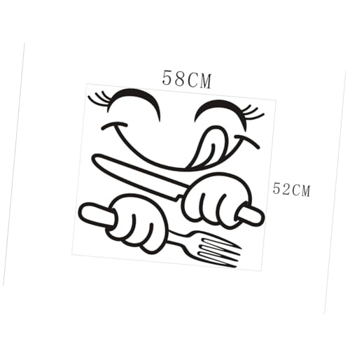 Calcomanías de pared divertido Cabilock pegatinas de vinilo para puertas de cocina 8