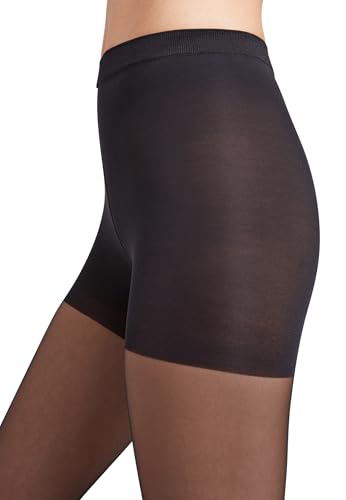 Wolford Individual 10 Control Top Tights For Women Sheer Support Pantyhose Waist Sculpting Cotton Gusset Soft Waistband3