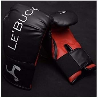 Training Boxing Gloves for Men and Women for Boxing, Punching, Muay Thai, MMA with Fit in Black and Red