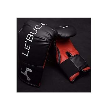 Training Boxing Gloves for Men and Women for Boxing, Punching, Muay Thai, MMA with Fit in Black and Red