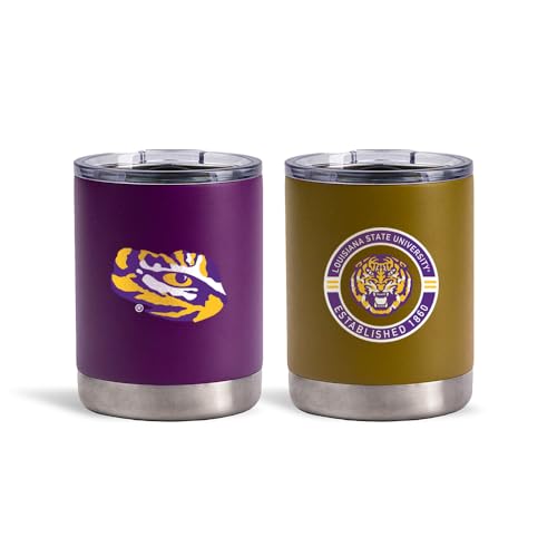 The Memory Company Officially Licensed NCAA - Louisiana State University 2-Pack Home/Away Lowball (no Handle)