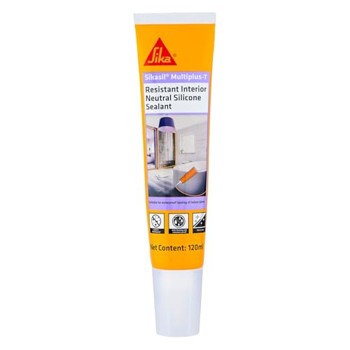 SIKA – Silicone sealant in tube form – Sikasil MultiPlus/T – Sanitary sealant – Nozzle application – Anti-fungal and mould-resistant – 120 ml – White (B0CT8JHS1H) Amazon Price History, Amazon Price Tracker