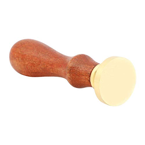 1. Materiale: testa in ottone placcato oro + manico in legno