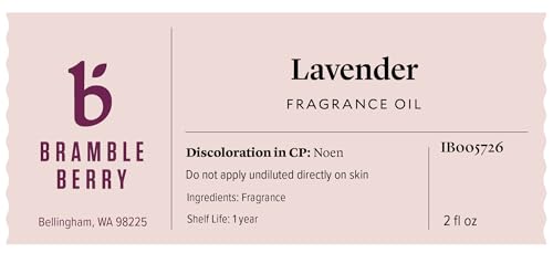 Image of Bramble Berry Lavender Fragrance Oil 2 oz | Calming Floral Scent for Soap Making, Candles, Lotion, Bath Bombs & Perfume | Skin Safe, Vegan, Paraben & Phthalate Free, DIY Craft Essential
