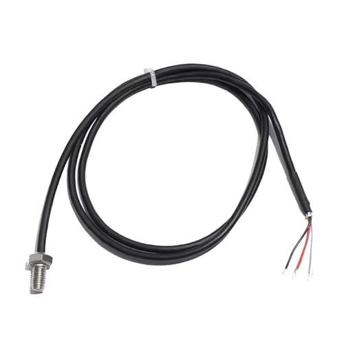 DS18B Thermistor M8 M10 Thread Stainless Steel Probe Thermocouple Temperature Sensor with Waterproof PVC Cable 1M 3M(M10 Thread 0.5MCable)