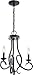 Kichler 52243BK Ania Pendant, 3-Light 180 Total Watts, Black