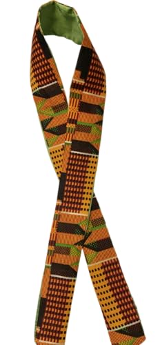 Kente Cloth Headband, African Print Scarves - Multi Colored African Print Scarves (Large)2