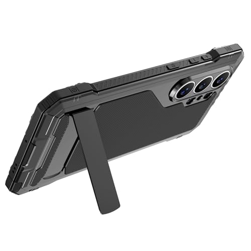 Coque Samsung S26 Ultra antichoc en silicone et métal avec dos en verre noir