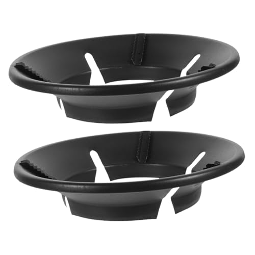 Toyvian 2 Piezas Soporte Antiventilación para Wok de Gas Resistente y Ahorrador de Diseño Antideslizante Compatible con Estufas de Encimera y Planas para Cocina y Profesional