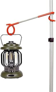 Buachois 3pcs Outdoor Camping Tent Hook Hanger Multi-Purpose Camping Lantern Holder S-shaped Lantern Hook Hanger Two-Way Universal Hook for Outdoor Camping Fishing Travelling Adventure (Red)