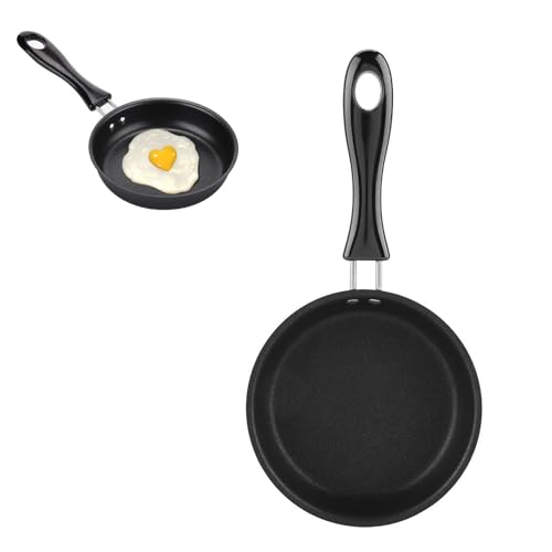 LIAMGUS Petite poêle à frire, mini poêle à frire pour un œuf, poêle à frire antiadhésive, mini poêle à frire, poêle à omelette portable pour...