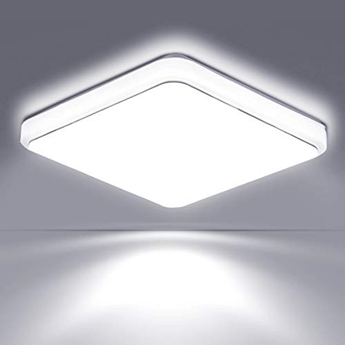 Trintion LED Ceiling Light, 36W Square Bathroom Lights, 38cmx38cm, 6000K, White, for Bedroom, Living Room, Kitchen, Corridor, Office - Cosy Home Interiors Trintion LED Ceiling Light, 36W Square Bathroom Lights, 38cmx38cm, 6000K, White, for Bedroom, Living Room, Kitchen, Corridor, Office