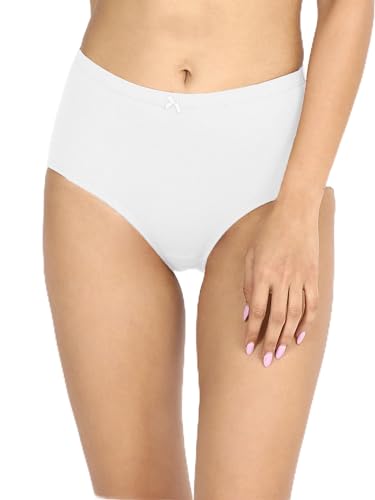 Image of NYKD (NYP104 Comfortable & Breathable Cotton Panty Set for Women (Pack of 3) | High Rise & Full Coverage Brief with Anti Odor Properties | Super Soft & Concealed Elastic for All Day Comfort