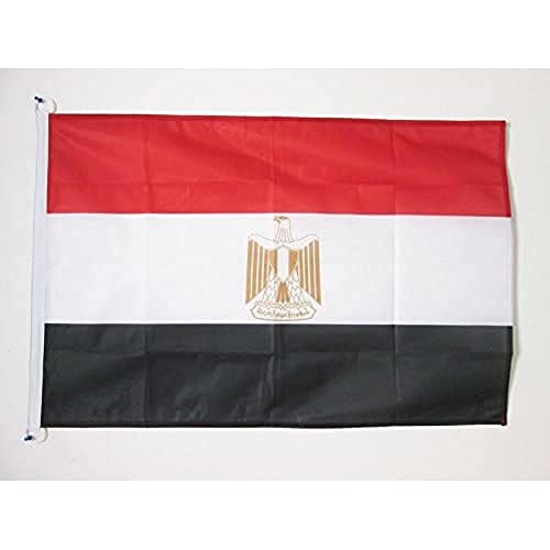 AZ FLAG Bootflagge Ägypten - 45x30 cm - Arabische Republik Ägypten Bootsfahne 30 x 45 Cm Marine Flaggen - Flaggen
