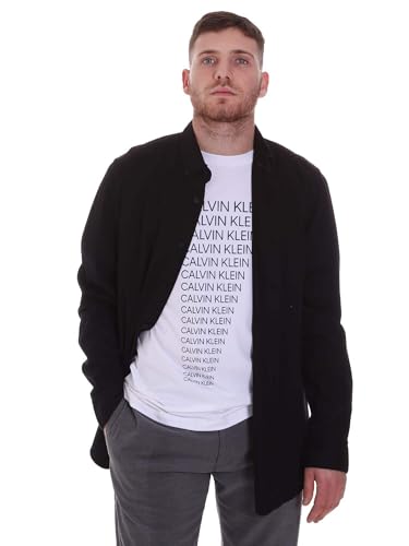 Chemise noire Calvin Klein K10K105993 : coupe anti-plis confortable