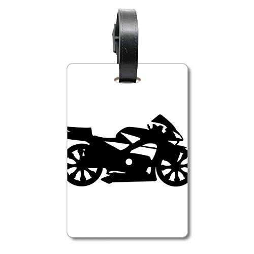 Étiquette mécanique pour valise de moto noir anti-vibration et durable