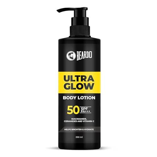 Ultraglow SPF 50 PA+++ Body Lotion for Men, 250 ml | Sun protection,Hydrating & Light Weight Winter Moisturizer for Body | Moisturizes & Nourishes Dry