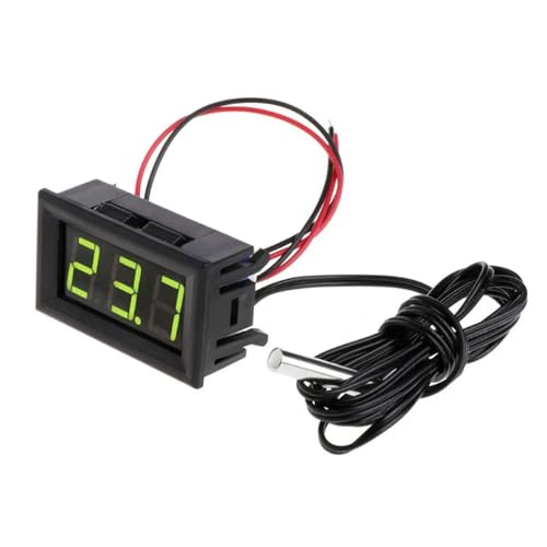 Termómetro para incubadora digital LED con sensor de temperatura exterior 5V 8