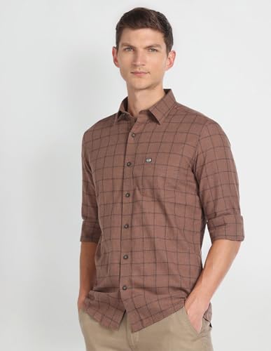 Image of Arrow Men's 100% Cotton Slim Fit Shirt