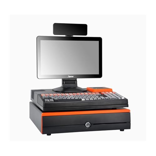 Caja registradora electrónica Teclado Farmacia Tienda de conveniencia Papelería Caja registradora Computadora, Centro comercial inteligente con caja registradora integrada Supermercado con(Cash regist