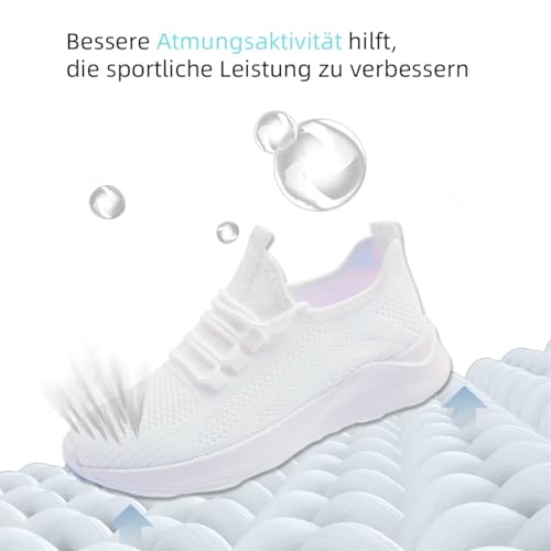 Damen Sneaker Straßenlaufschuhe Atmungsaktiv Walkingschuhe Outdoor Freizeit Sportschuhe rutschfest Turnschuhe Running Shoes – Bild 4