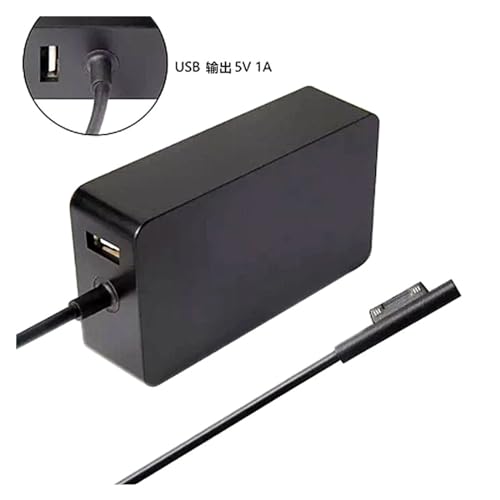 Cargador Surface Pro 15V2.58A 44W ideal para trabajar en cafeterías con enchufe US 4