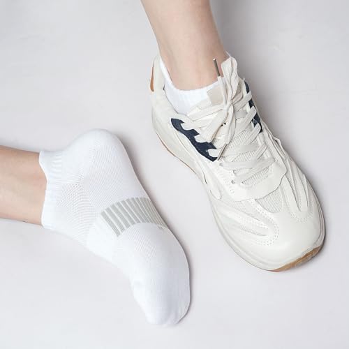 Ankle Socks for Women, 6 Pairs White Running Socks Womens Athletic Low Cut No Show Socks for Women2