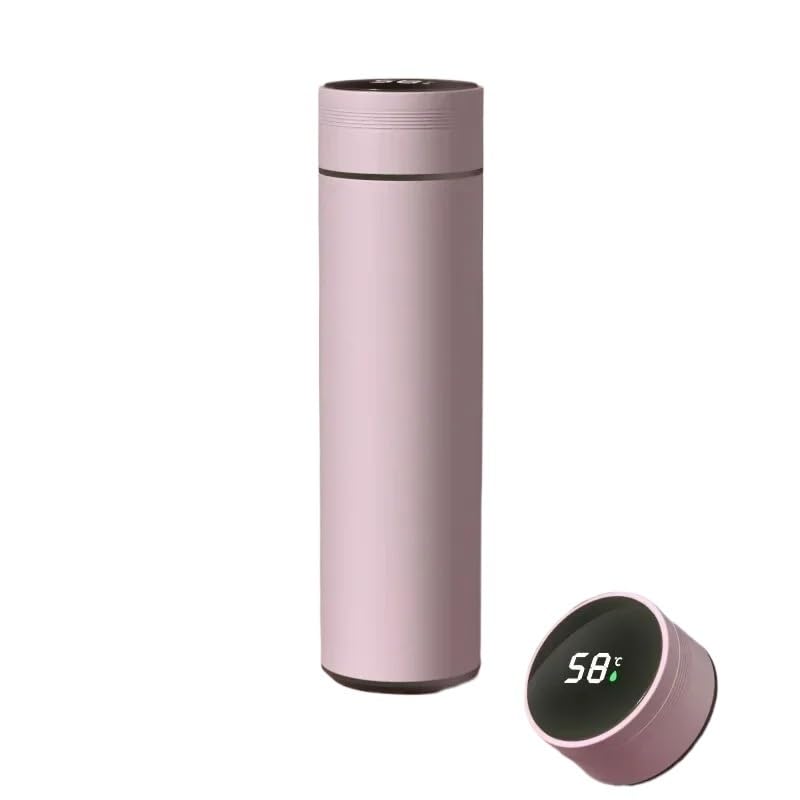 YHNSDJX Termo inteligente con aislamiento de 480 ml, termo de acero inoxidable, for café(8)